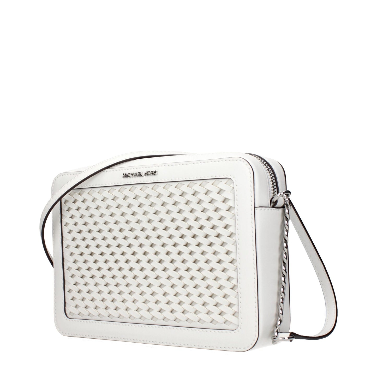 Michael Kors White Leather Crossbody Bags