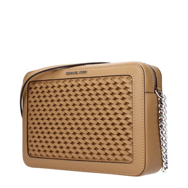 Michael Kors Brown Leather Crossbody Bags