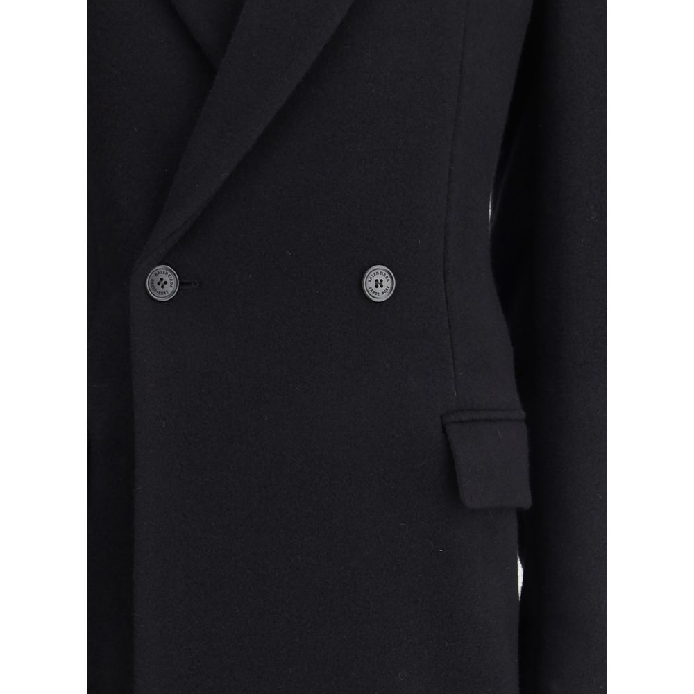 Balenciaga Oversized Godet double-breasted Coat