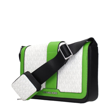 Michael Kors White Fabric Crossbody Bags