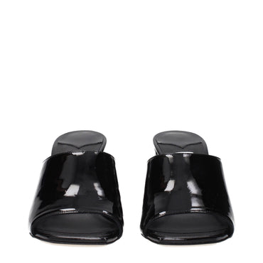 Jimmy Choo Black Leather Platforms