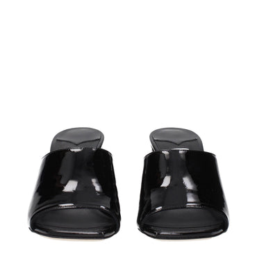 Jimmy Choo Black Leather Platforms