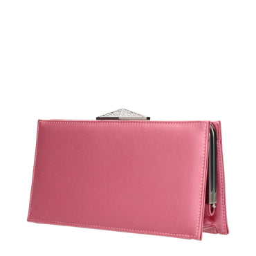 Jimmy Choo Pink Satin Clutch Bags
