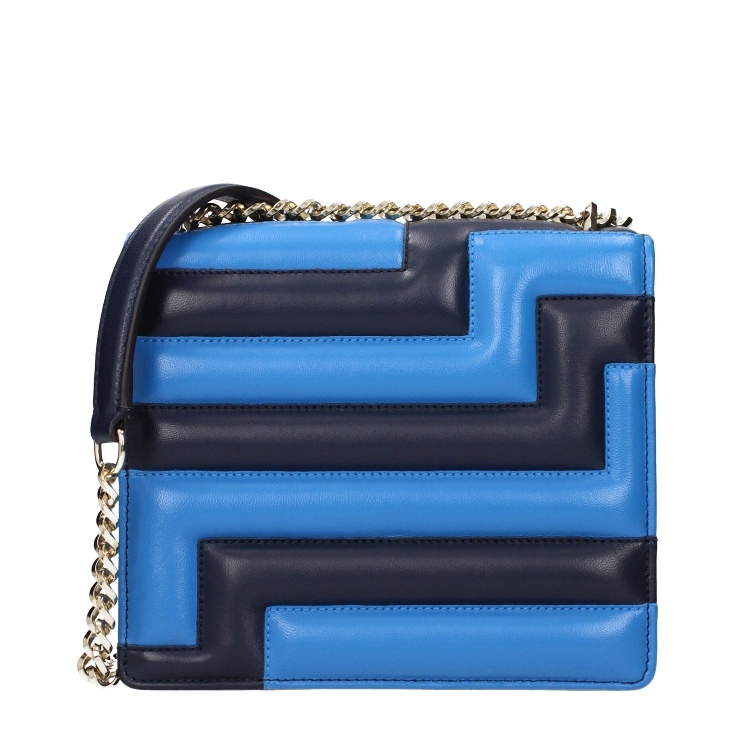 Jimmy Choo Blue Leather Shoulder Bags