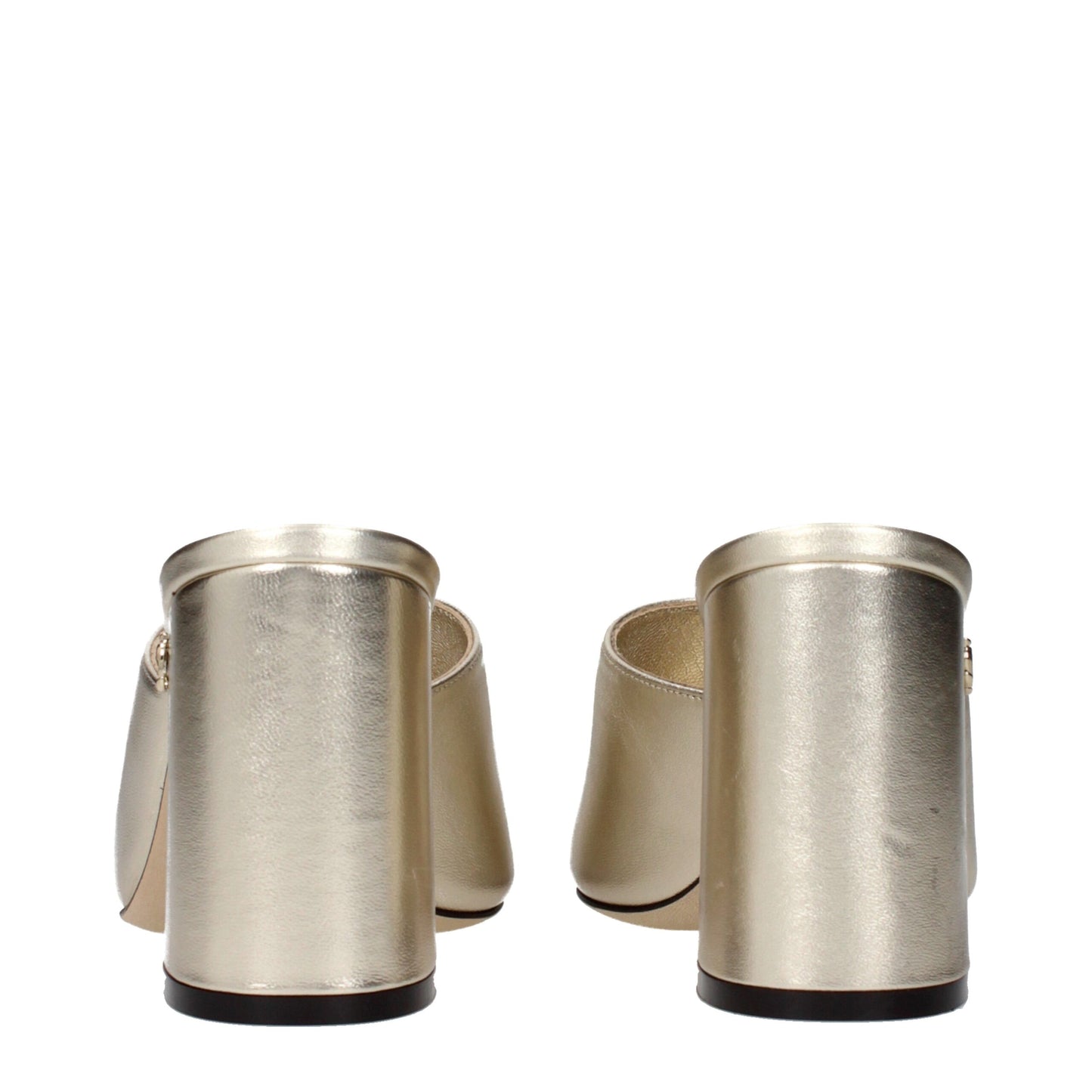 Jimmy Choo Gold Leather Platforms