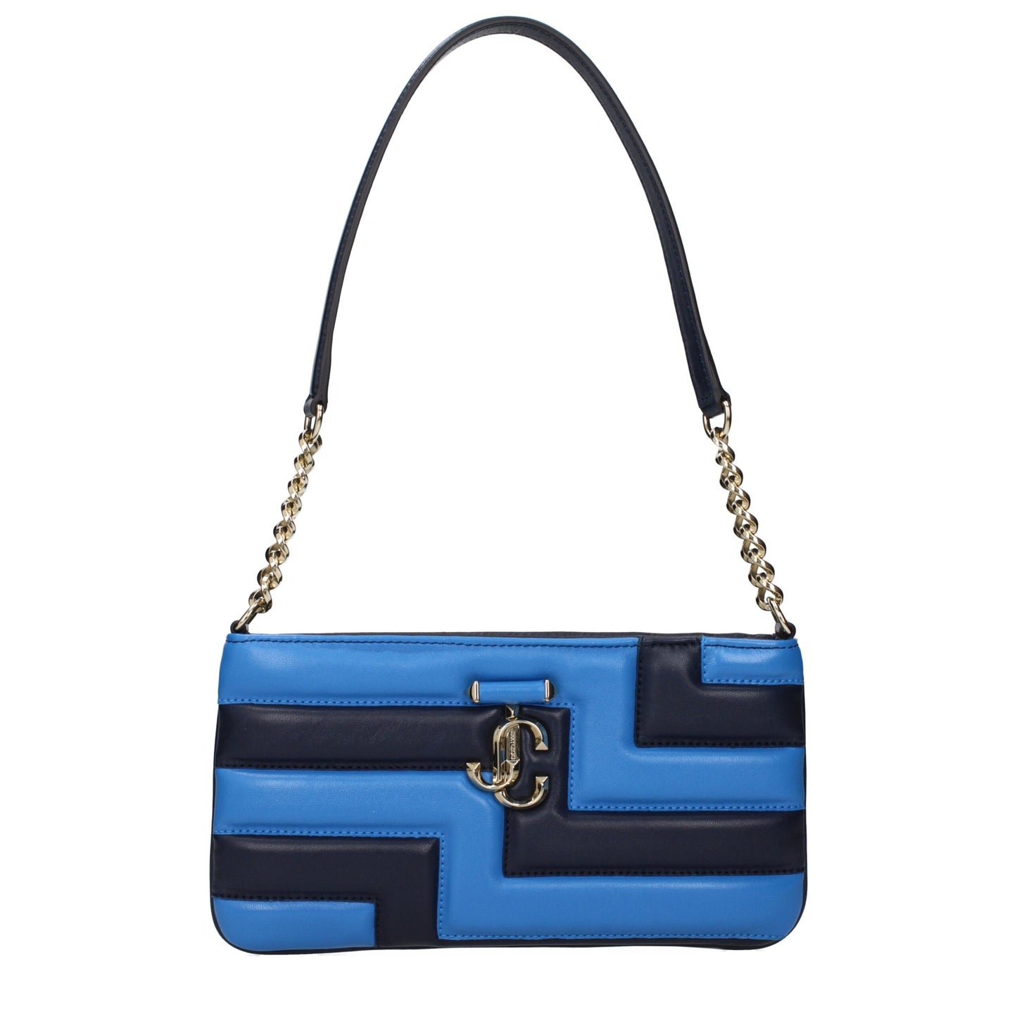 Jimmy Choo Blue Leather Shoulder Bags