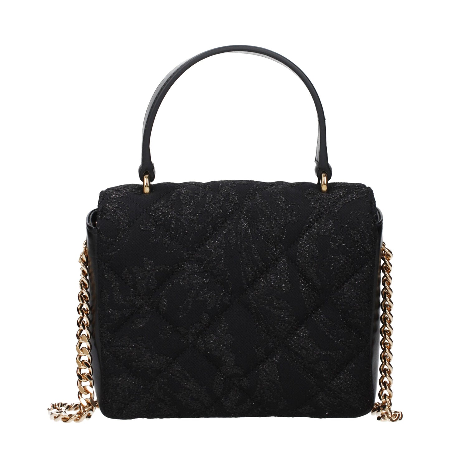 Versace Black Fabric Handbags