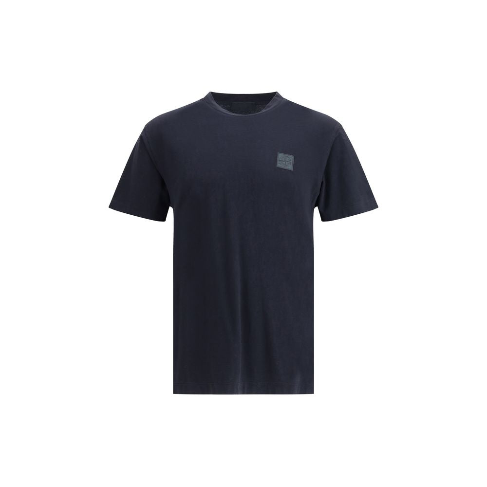 Stone Island Crew-neck T-shirt with monochrome compass logo