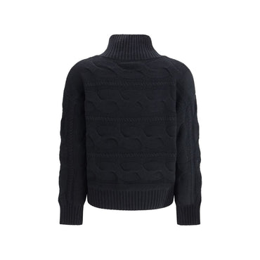 Max Mara High-neck cable-knit Sweater