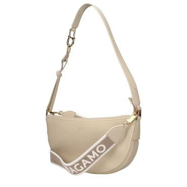 Salvatore Ferragamo Gray Leather Shoulder Bag