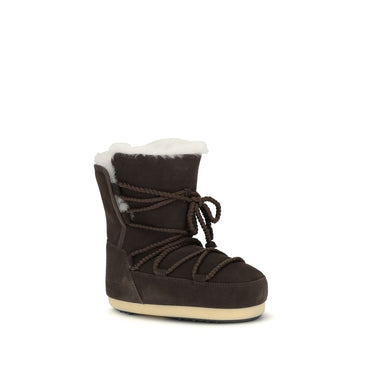 Moon Boot Suede and shearling Ankle Boots