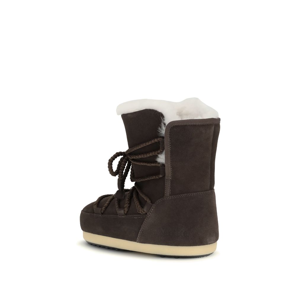 Moon Boot Suede and shearling Ankle Boots