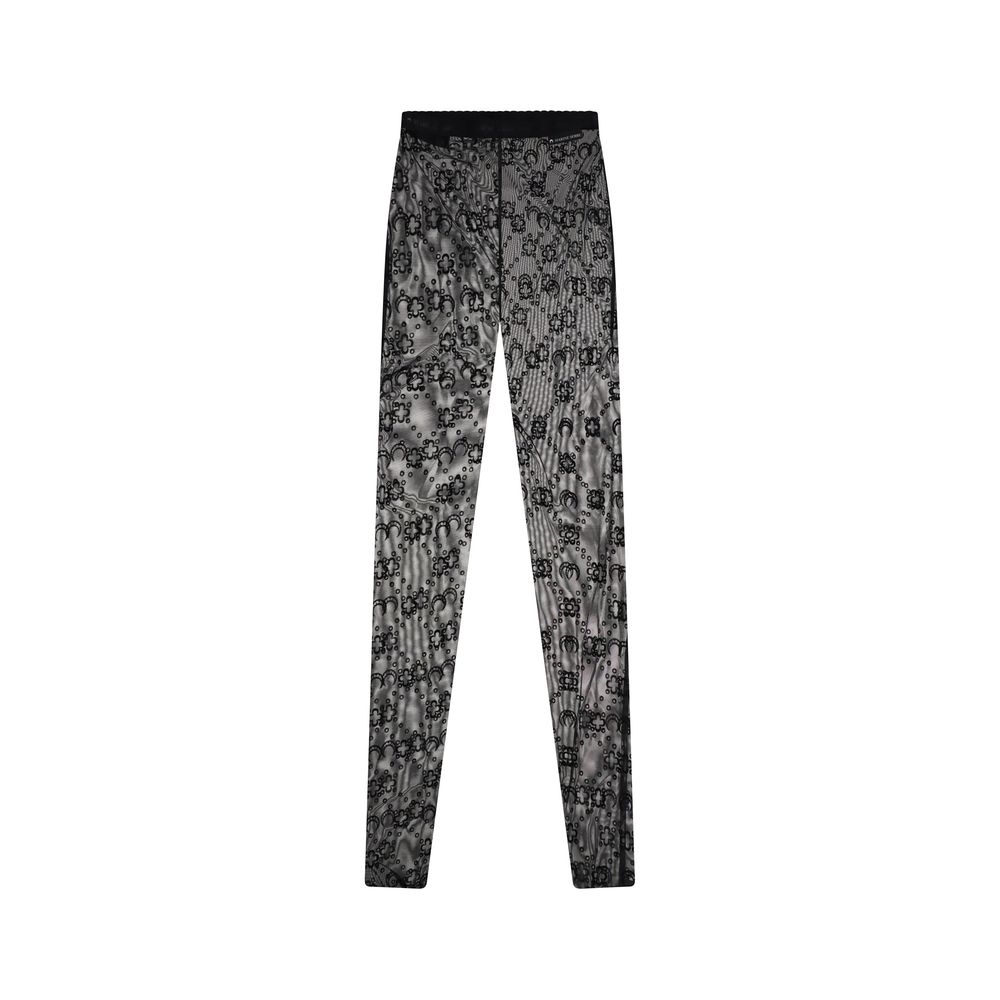Marine Serre Recycled Mesh Flocked Tights