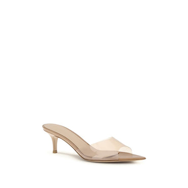 Gianvito Rossi Beige Polyurethane Stiletto Heel Sandals