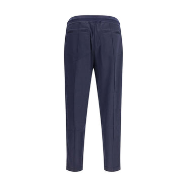 Brunello Cucinelli Blue Cashmere Athletic Pants