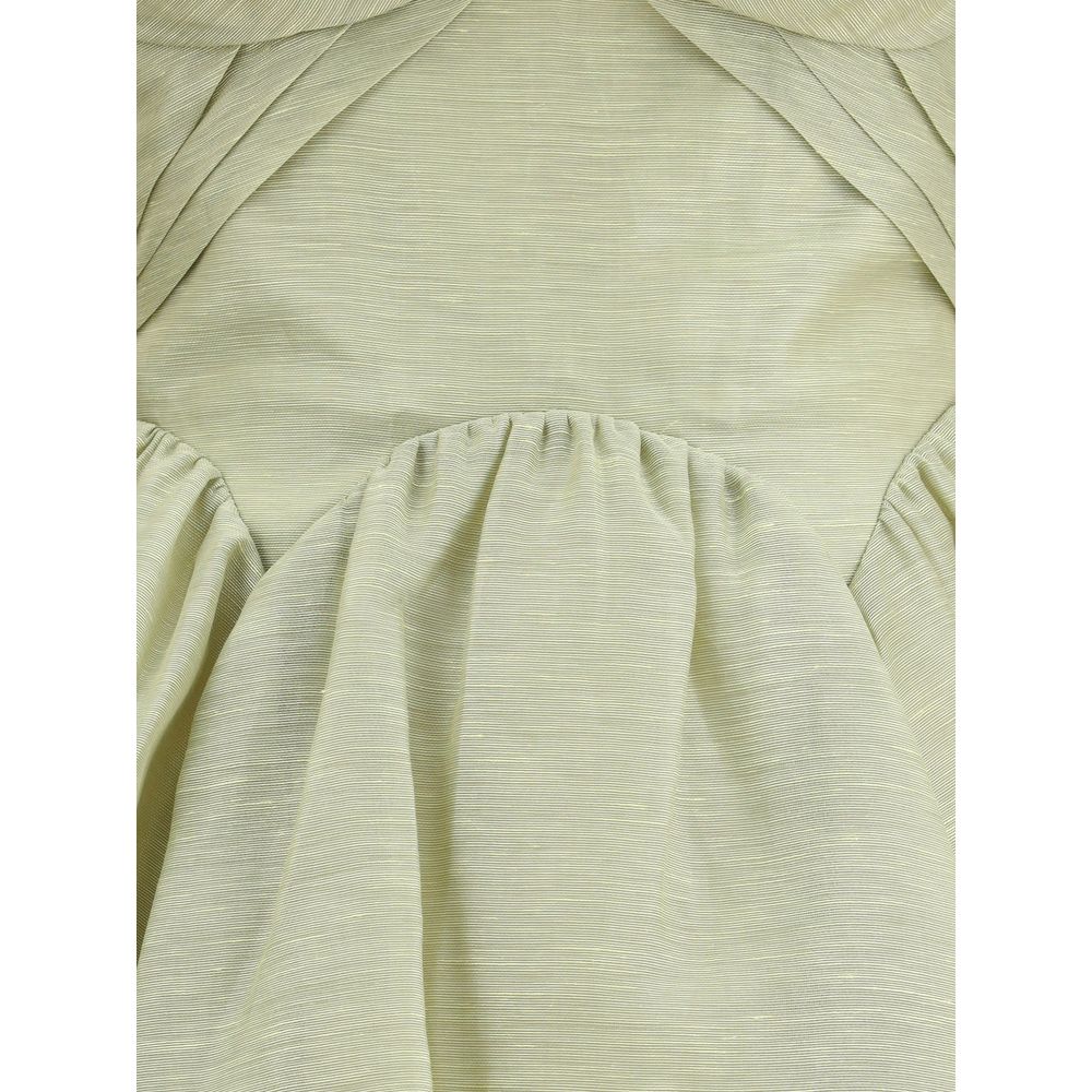 Zimmermann Green Linen Casual Dress
