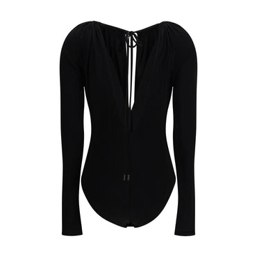 Marine Serre Black Viscose Top