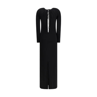 Marine Serre Black Viscose Casual Dress
