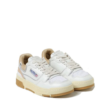 Autry White Leather Low Top Sneakers