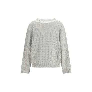 Brunello Cucinelli White Cotton Sweatshirt