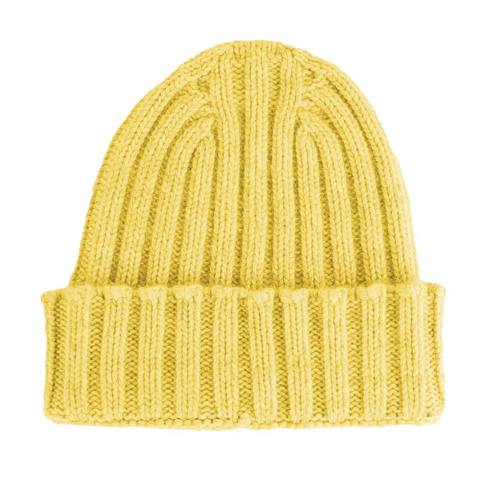 Made in Italy Yellow Cashmere Hat