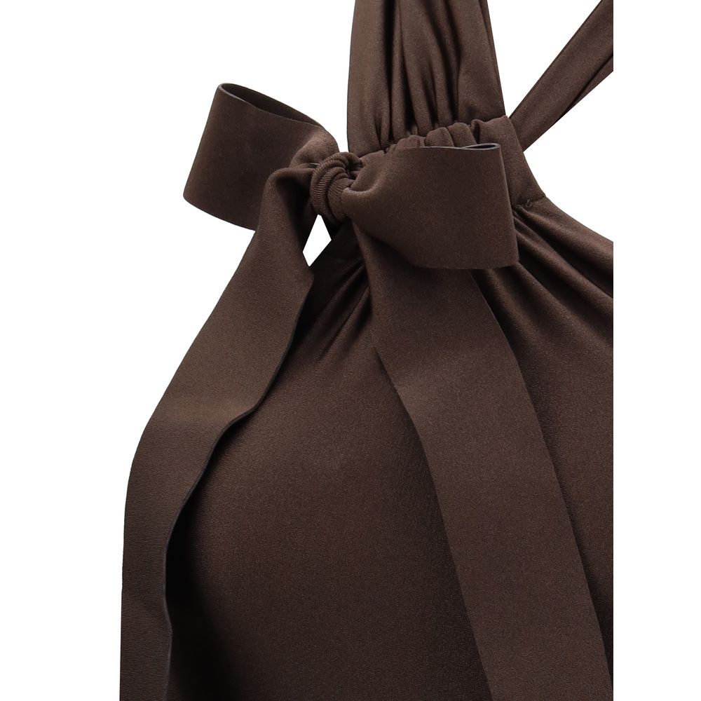 Zimmermann Brown Polyamide One-Piece Swimsuit