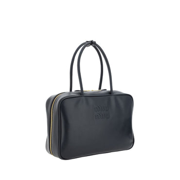 Miu Miu Black Calf Leather Bos Taurus Handbag