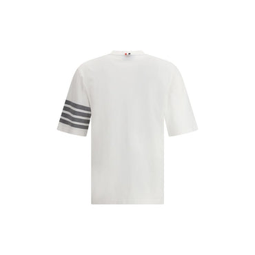 Thom Browne White Cotton T-Shirt