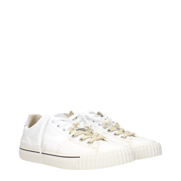 Maison Margiela White Leather Low Top Sneakers