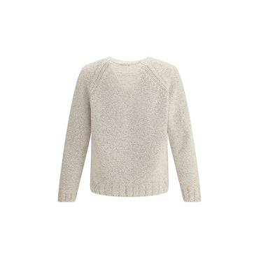 ZEGNA Cream Cashmere Cashmere Sweater