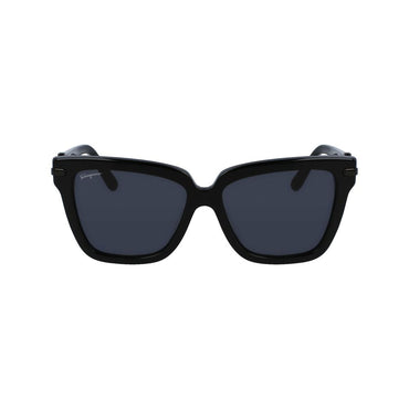 Ferragamo Black Acetate Sunglasses