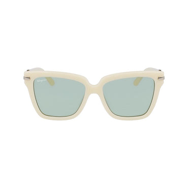 Ferragamo Gray Acetate Sunglasses