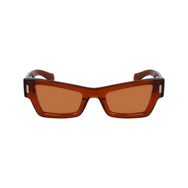 Ferragamo Brown Acetate Sunglasses