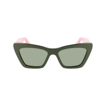 Ferragamo Green Acetate Sunglasses