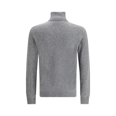 Aragona Cashmere Gray Merino Wool Turtleneck