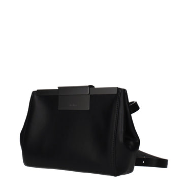Max Mara Black Leather Crossbody Bag
