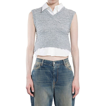 Acne Studios Gray Marabou Waistcoat
