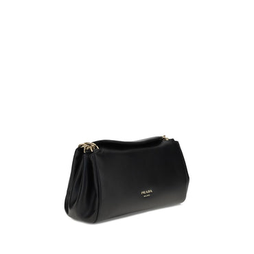 Prada Black Lamb Ovis Aries Aries Shoulder Bag