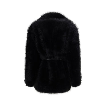 Max Mara Black Polyester Coat