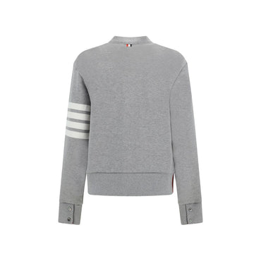 Thom Browne Gray Cotton Cardigan