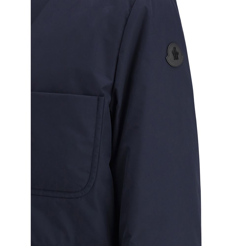 Moncler Blue Polyester Coat