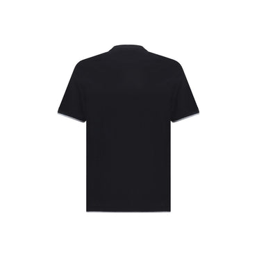 Brunello Cucinelli Black Cotton T-Shirt