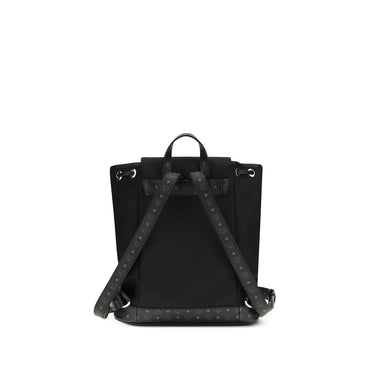 MCM Black Nylon Backpack