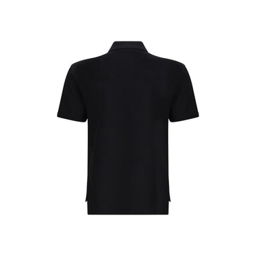 Givenchy Black Cotton Polo Shirt