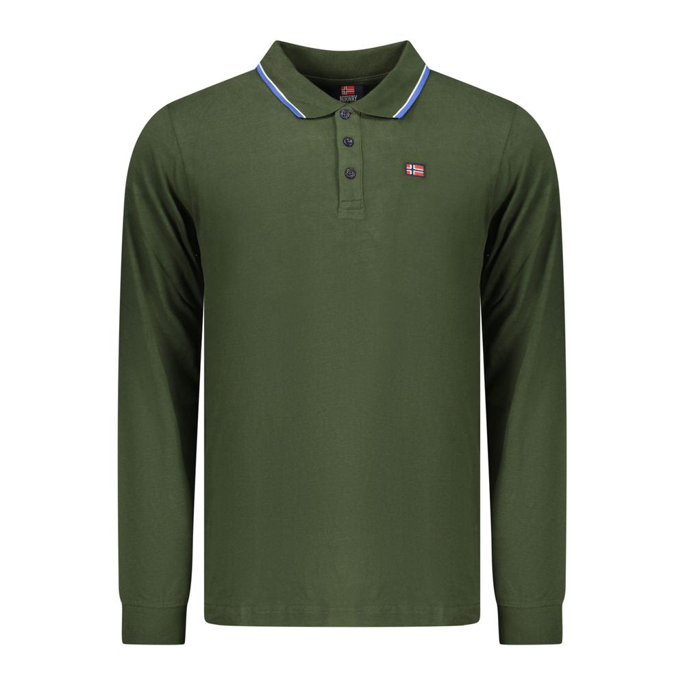 Norway 1963 Green Cotton Men Polo Shirt