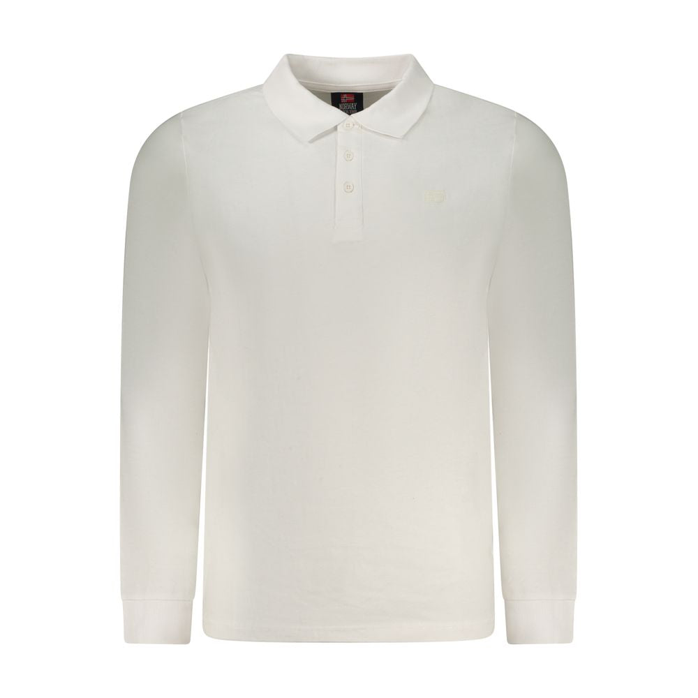 Norway 1963 White Cotton Men Polo Shirt