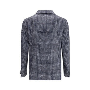 Tagliatore Blue Wool Coat