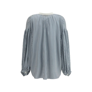 Kristina Ti Green Viscose Pattern Shirt