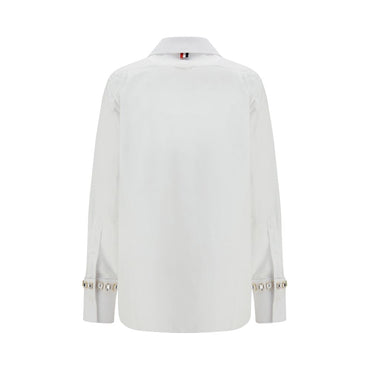 Thom Browne White Cotton Dress Shirt