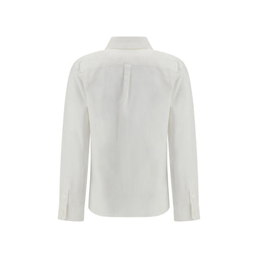 Max Mara White Cotton Dress Shirt